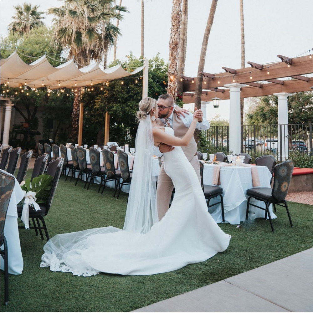 Cathedral/Chapel Length Veil with Beautiful Lace Finish